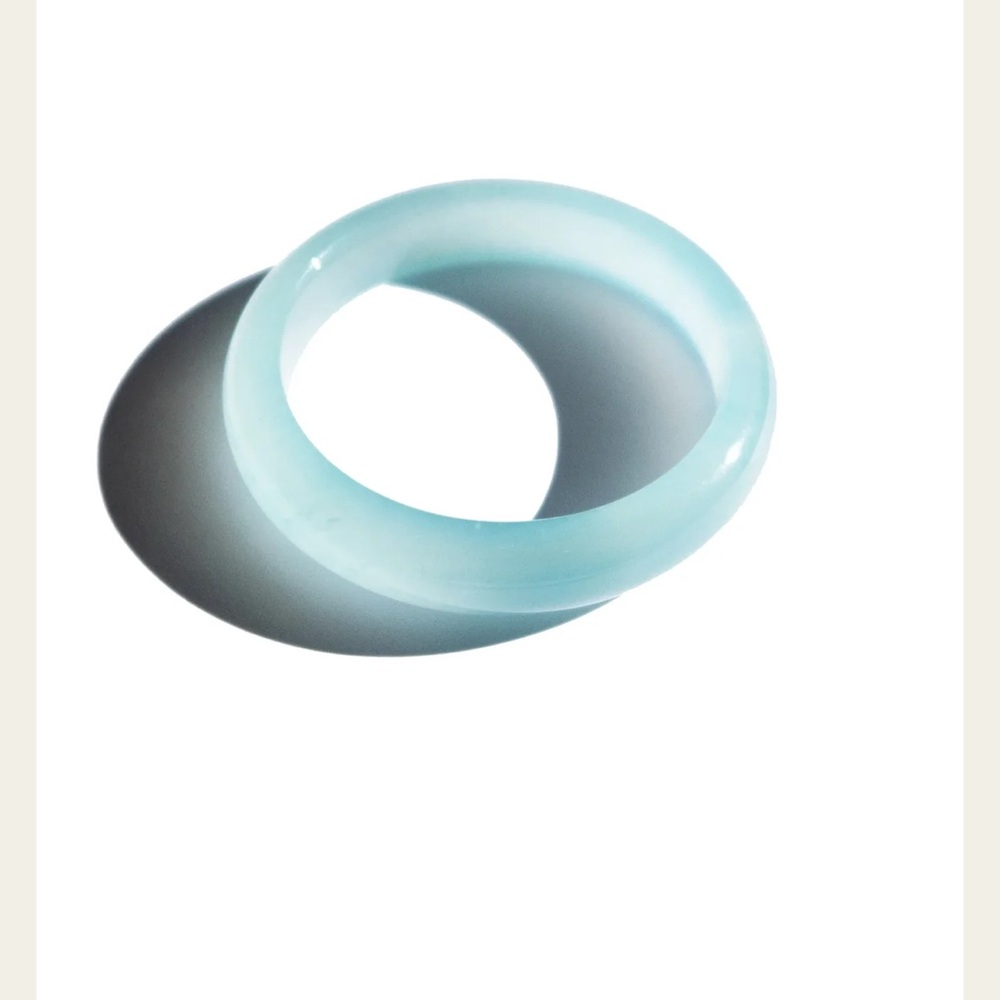 Pool Blue Quartzite Bangle Bracelet